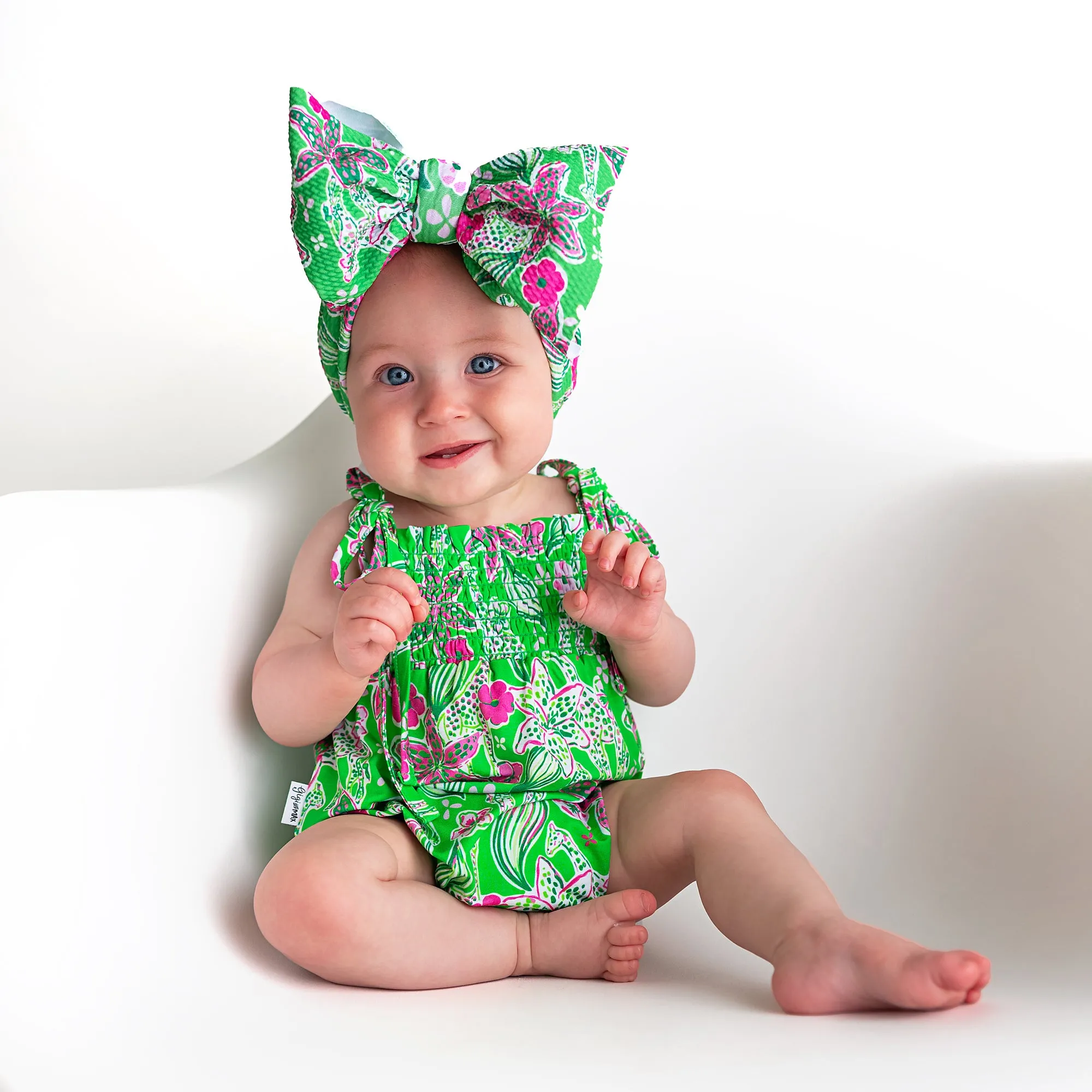 Safari SMOCKED BUBBLE ROMPER