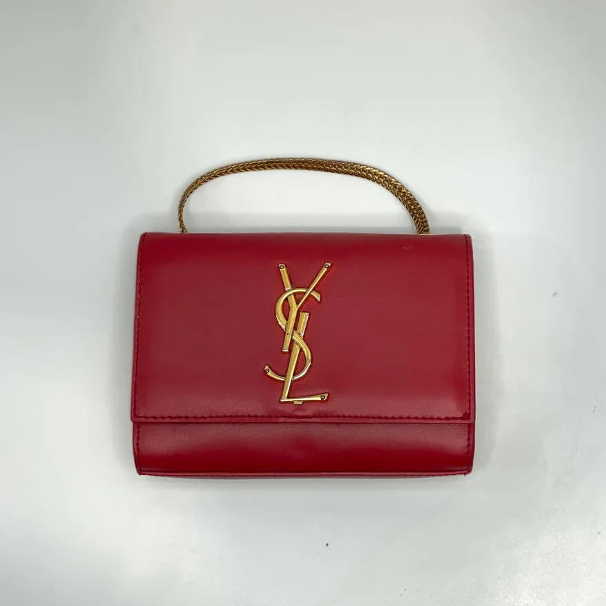 ----Saint Laurent   ----Cassandre Shoulder Bag - Red ---