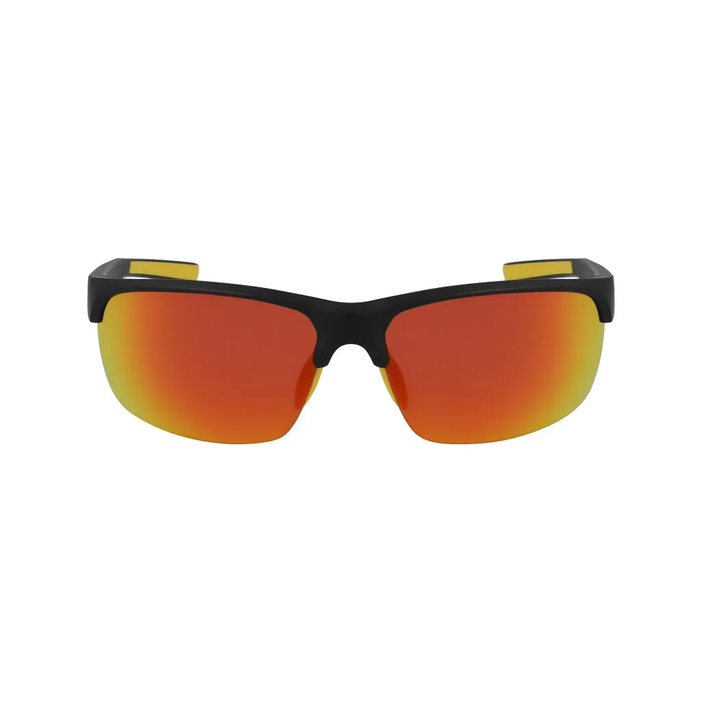 Semi-Rim Wrap Sunglasses - Black