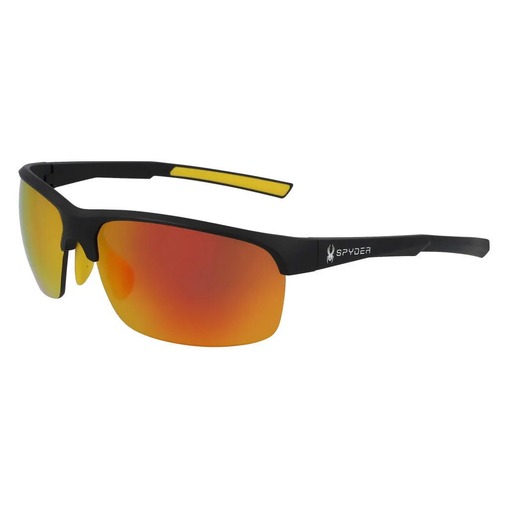 Semi-Rim Wrap Sunglasses - Black