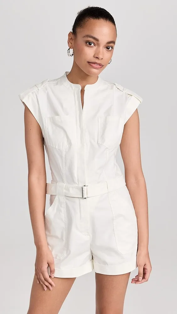 SIMKHAI   Tinka Belted Romper 