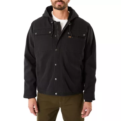 Smith's Workwear Sherpa Lined Duck Canvas Hooded Work Jacket