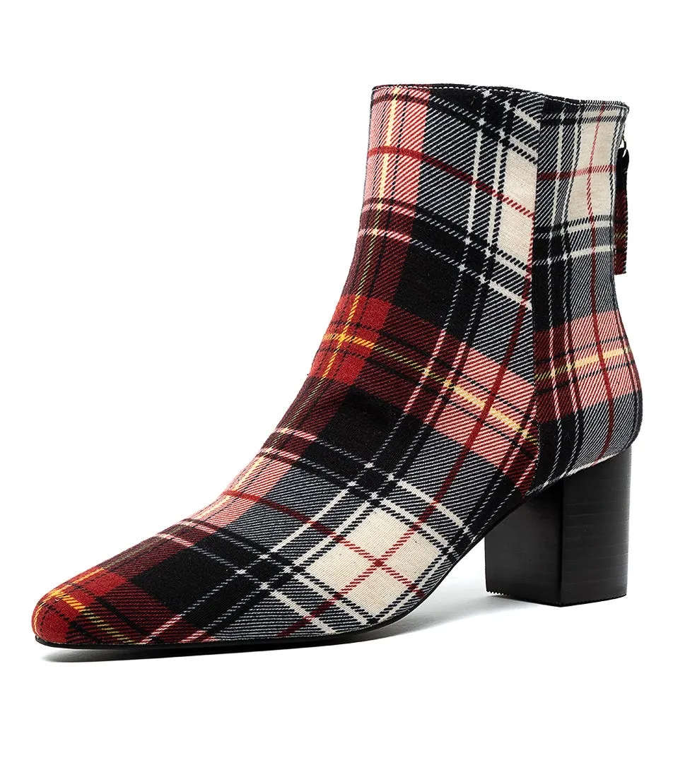 SOL SANA Florence Boot Tartan Fabric