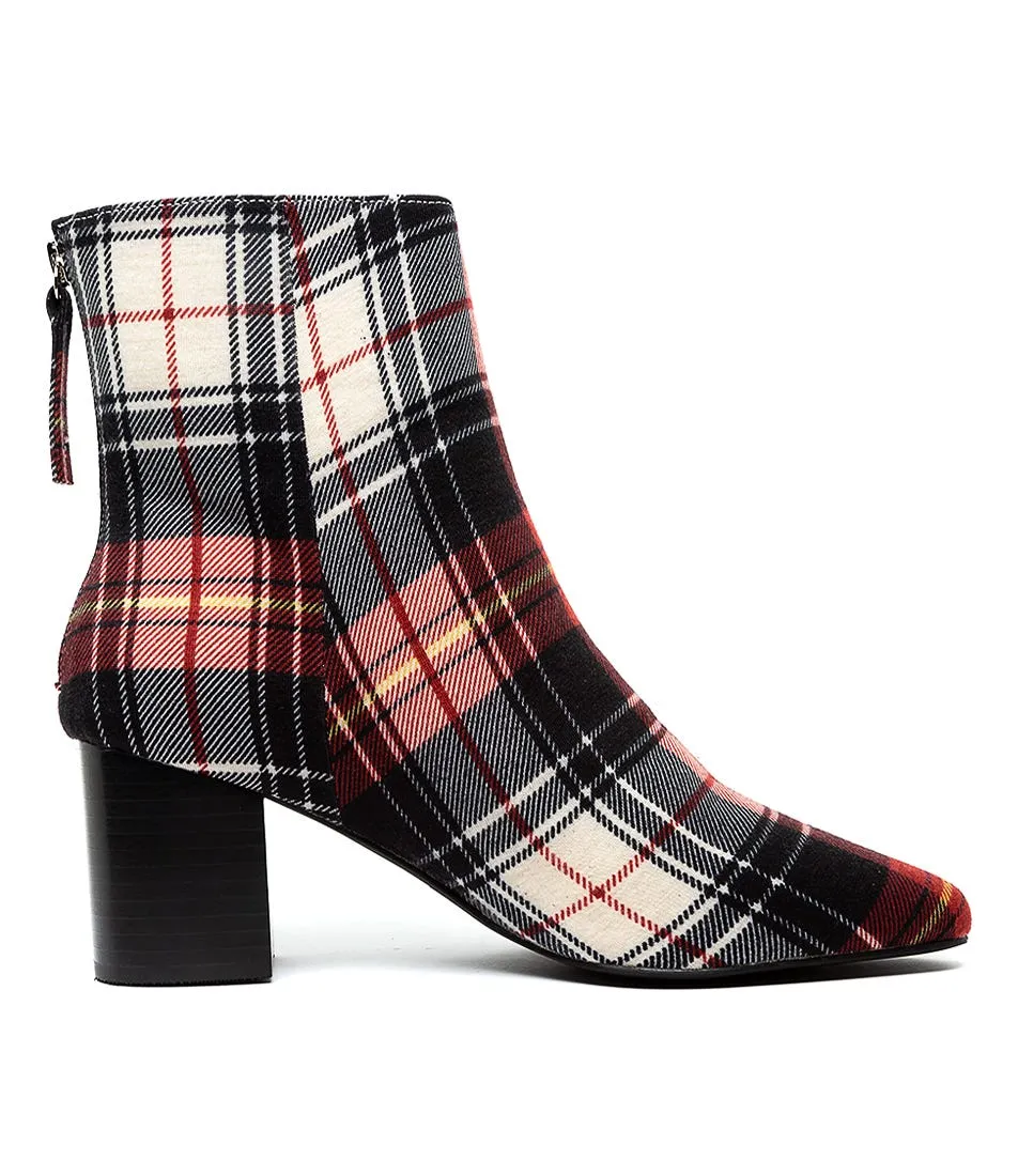 SOL SANA Florence Boot Tartan Fabric