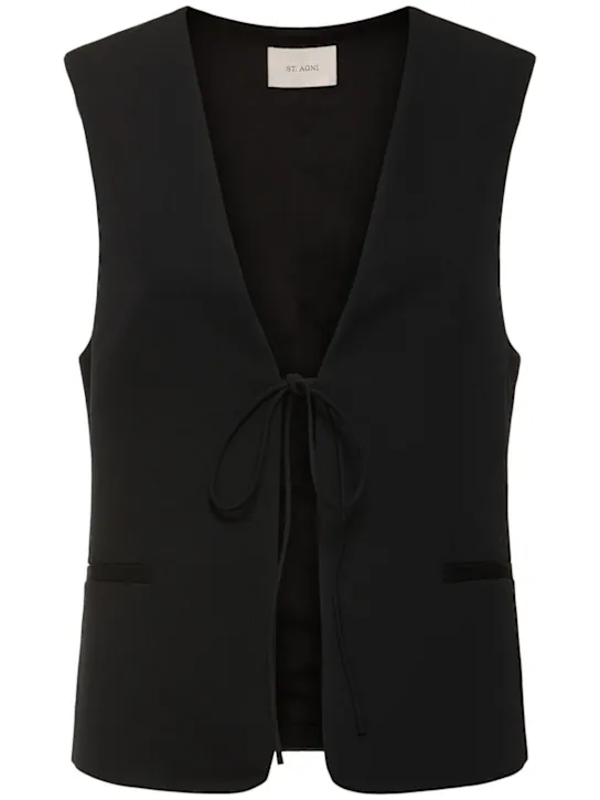 St. Agni   Rouleau stretch wool vest 