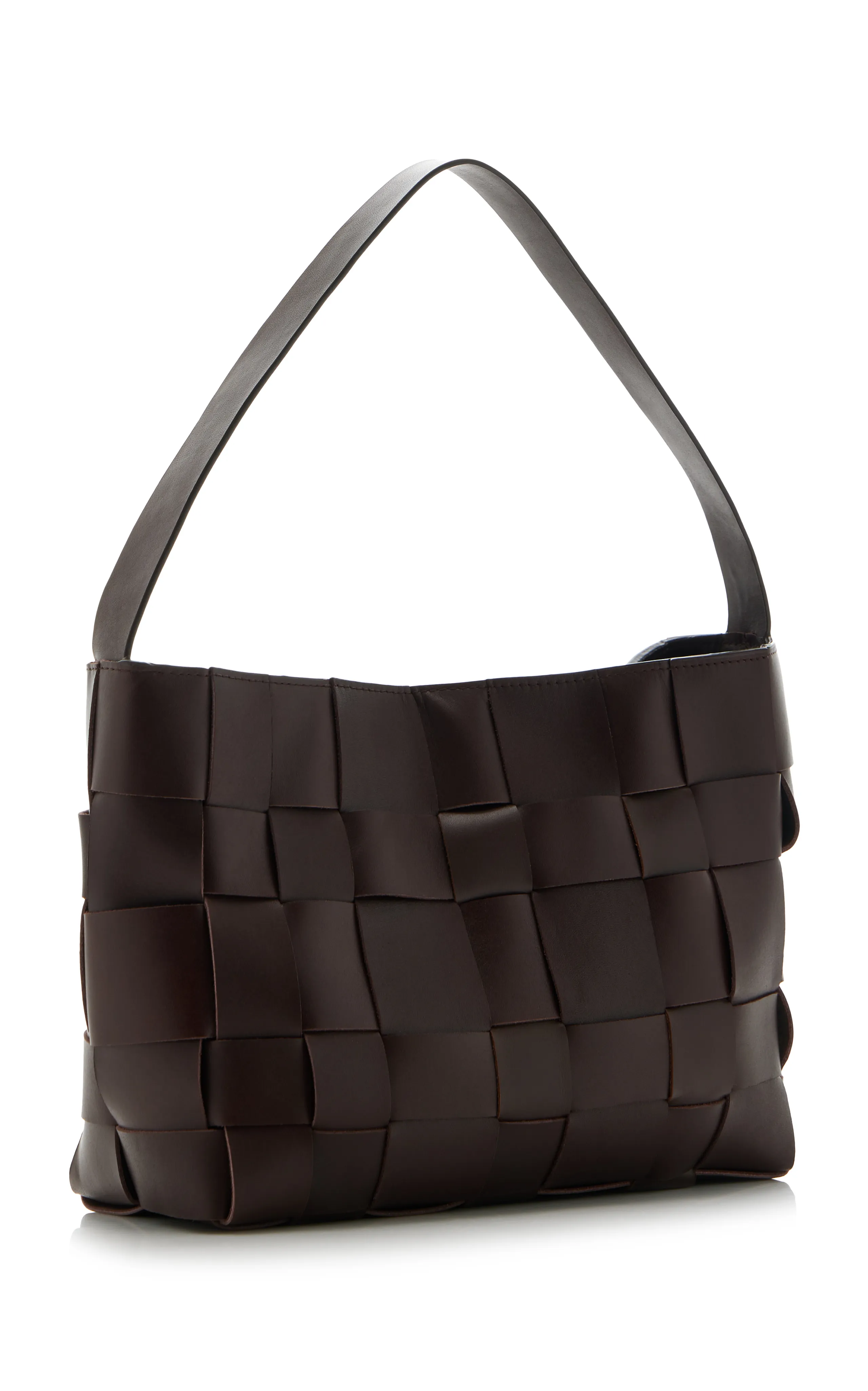 St. Agni Woven Leather Shoulder Bag 