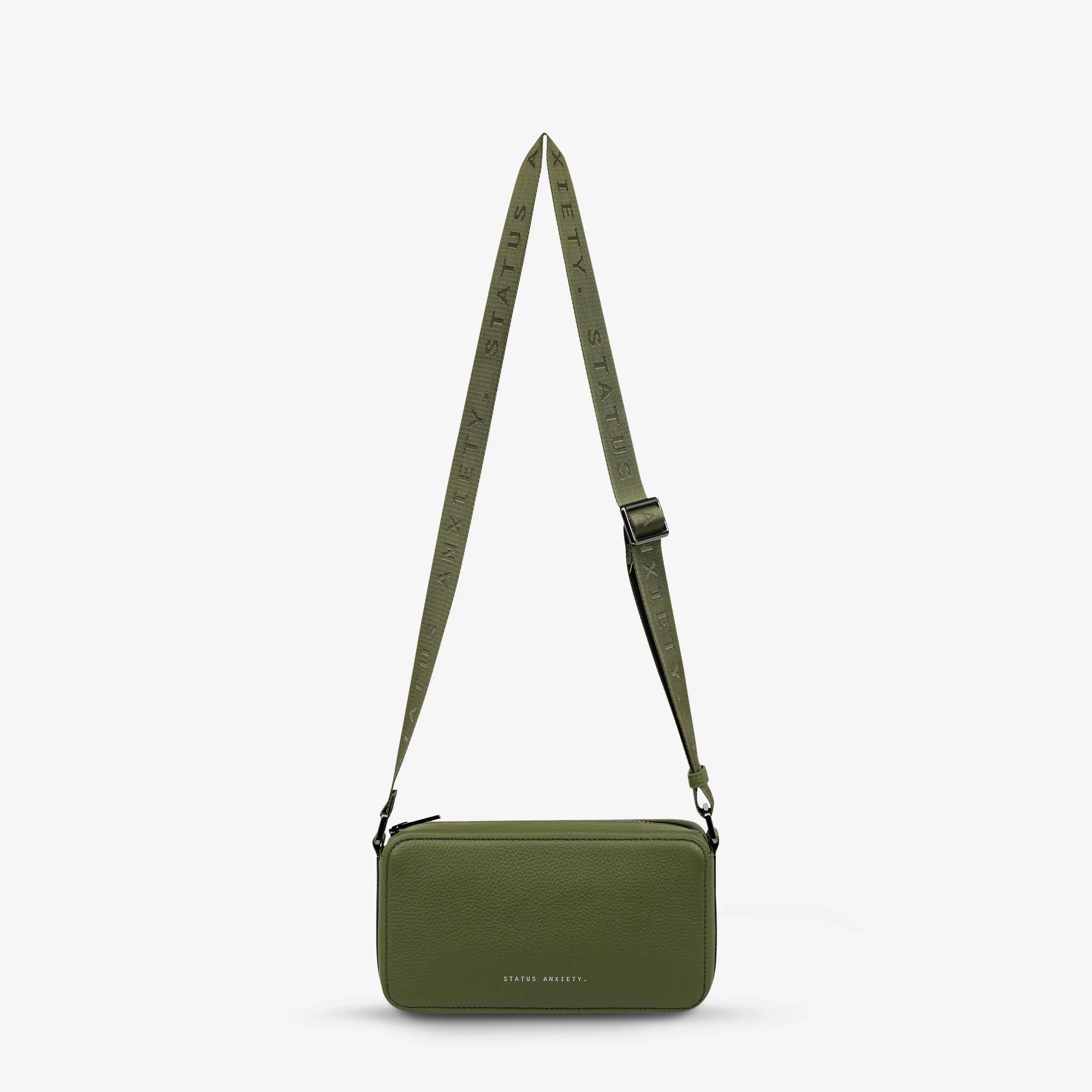 STATUS ANXIETY Womens Delirium Leather Bag - Khaki