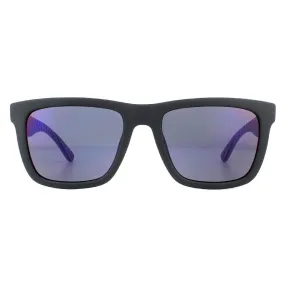 Sunglasses | Rectangle Matte Blue Navy Blue Sunglasses | Lacoste