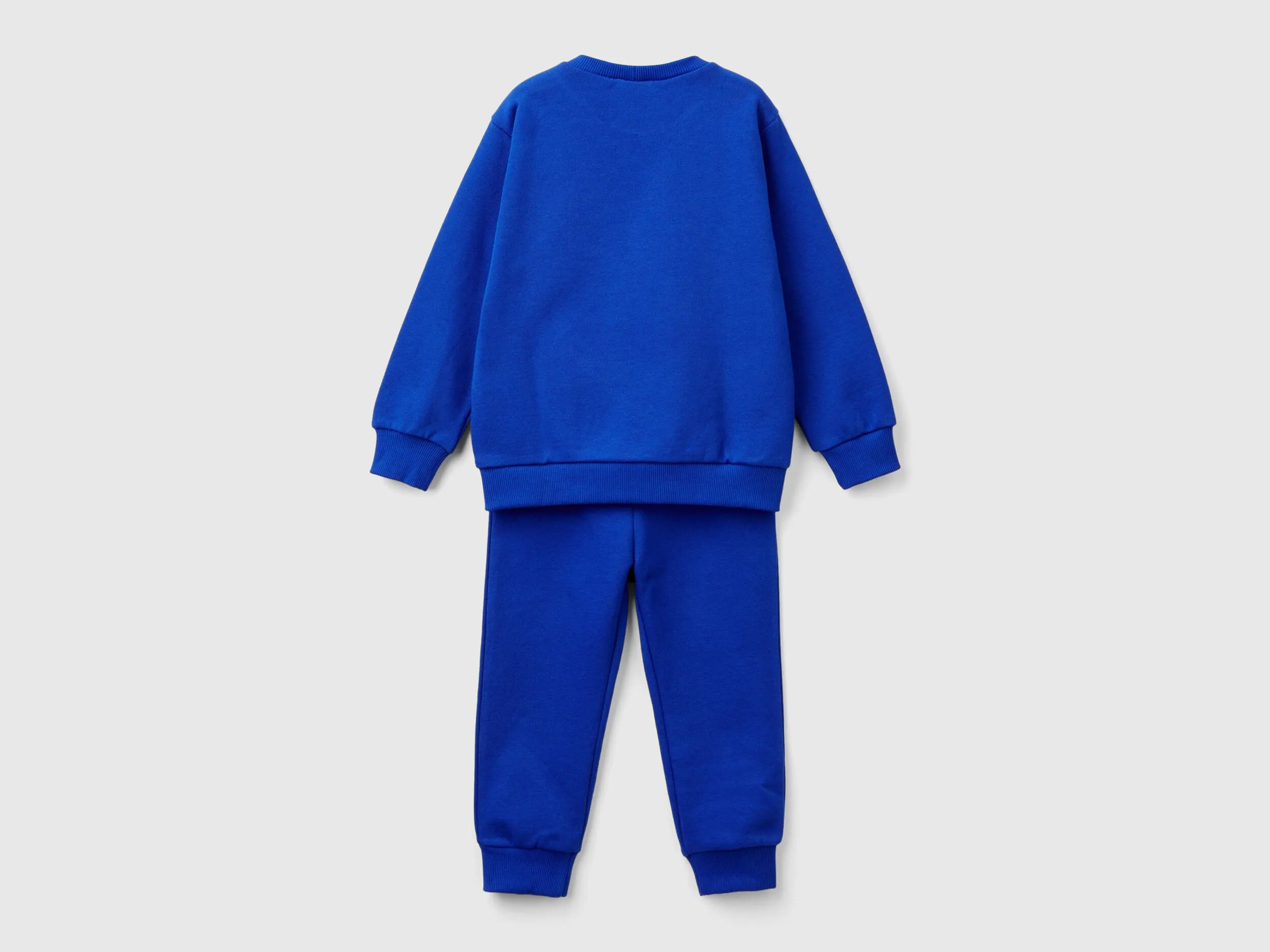 Sweat tracksuit with logo - Bright Blue | Benetton