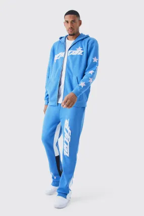 Tall Oversized Zip Star Gusset Tracksuit