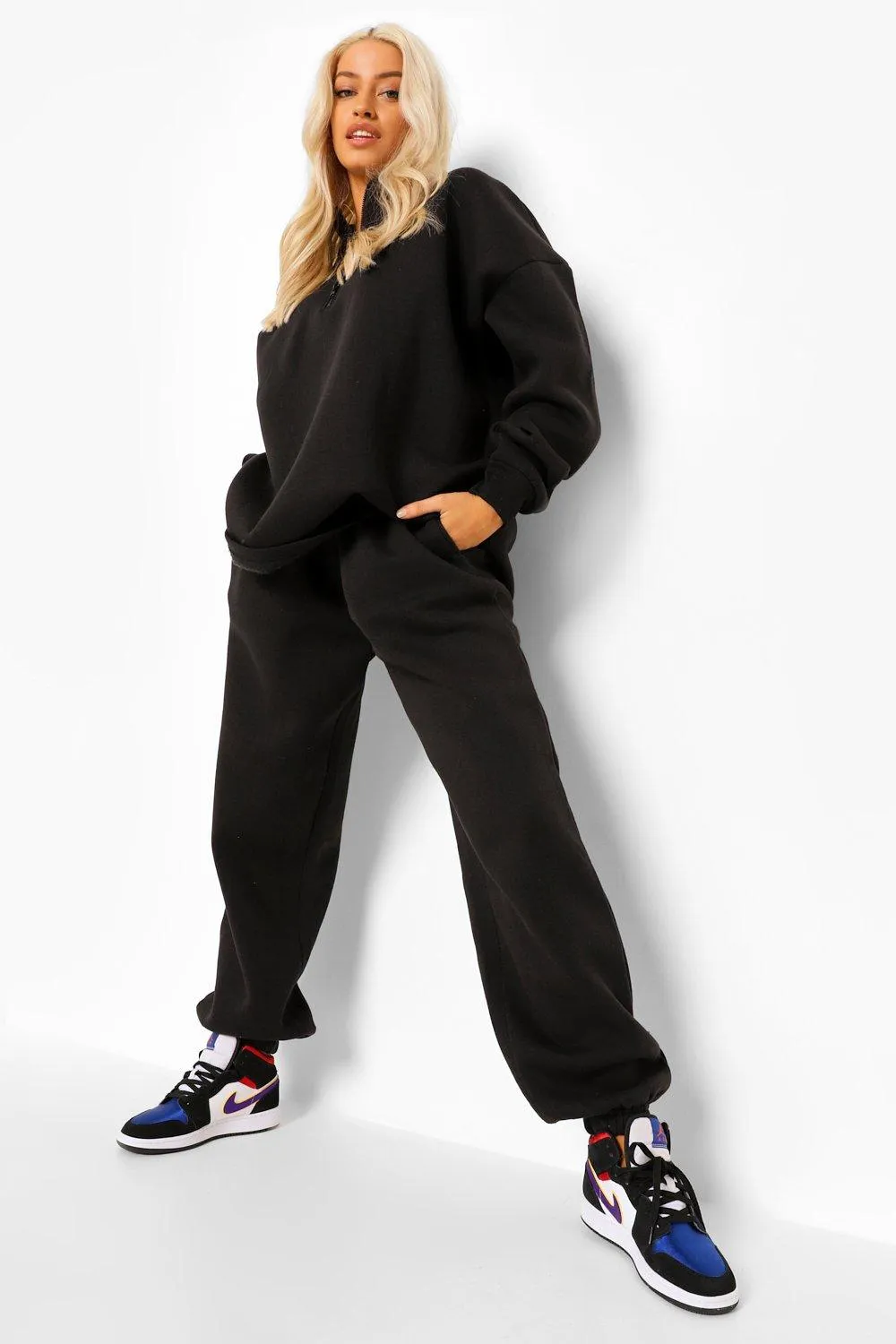 Tall Zip Sweatshirt And Jogger Tracksuit