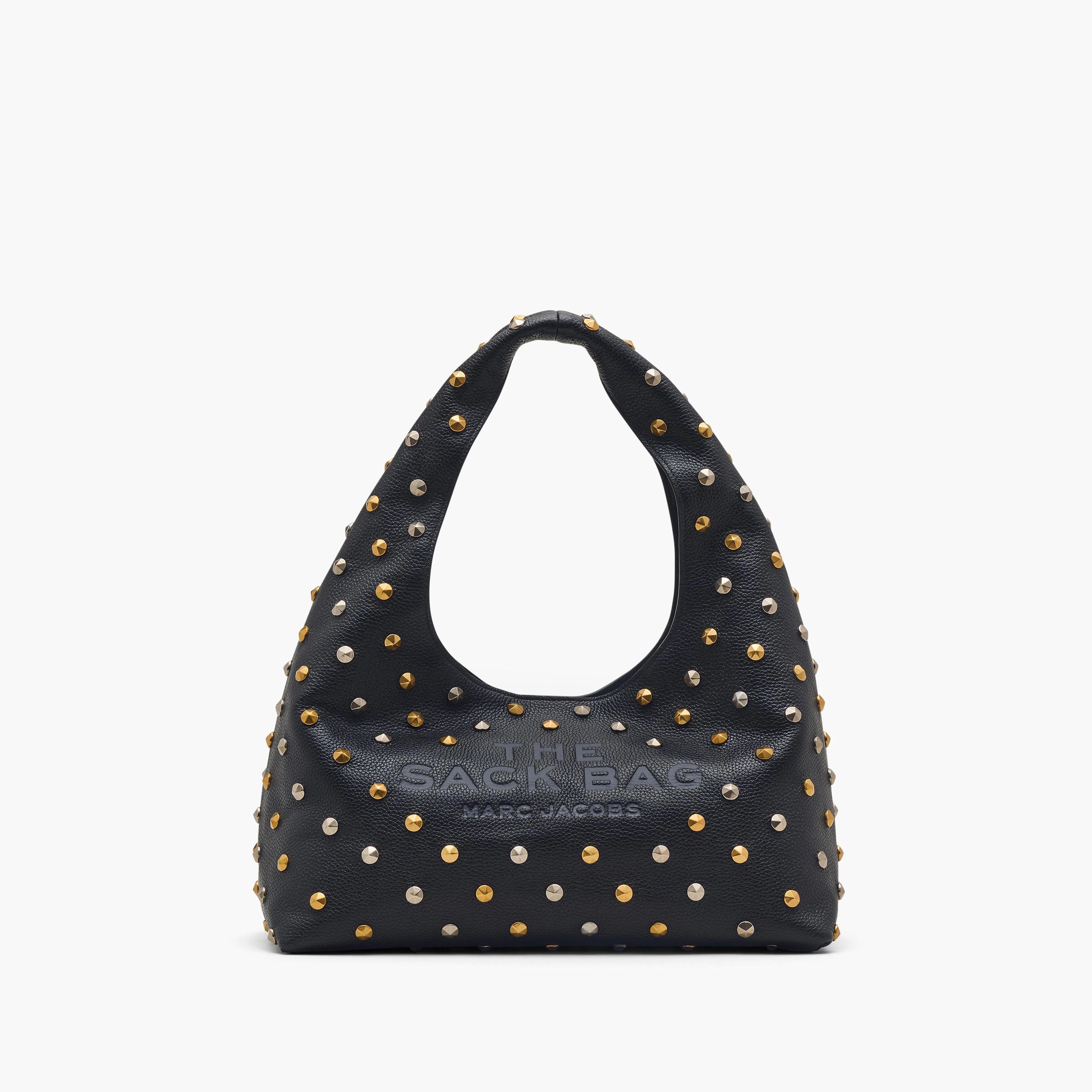 The Glam Studs Leather Sack Bag