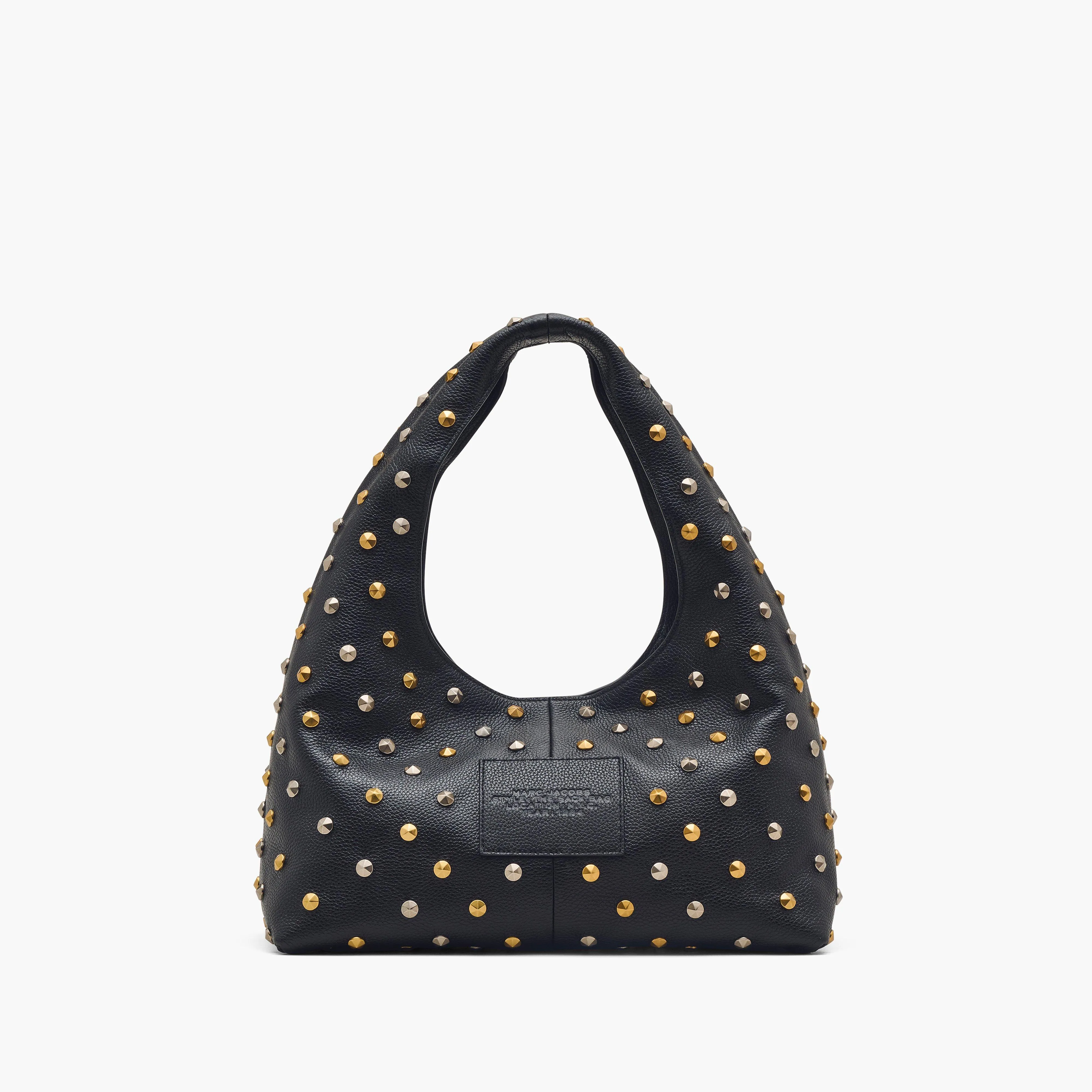 The Glam Studs Leather Sack Bag