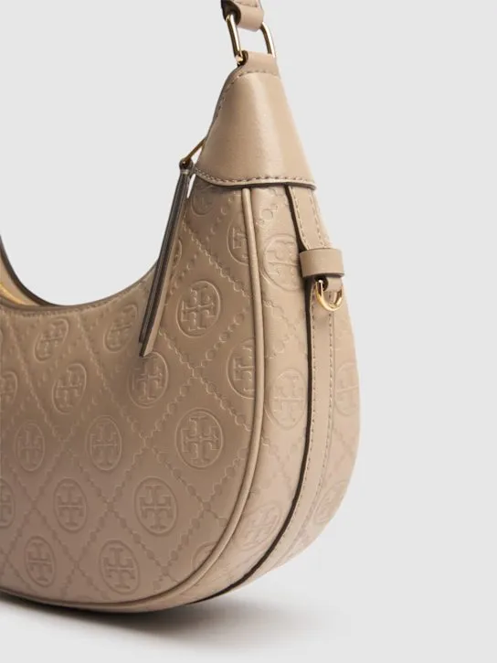 Tory Burch   T Monogram Crescent leather bag 