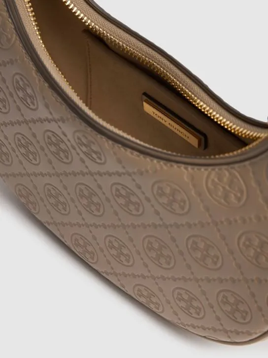 Tory Burch   T Monogram Crescent leather bag 