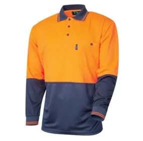 TRU WORKWEAR Mircomesh Hi Vis Polo Shirt 100% Polyester 175gsm L/S