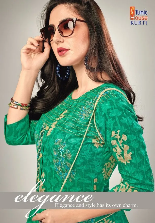 TUNIC HOUSE BRINGS ELEGANCE COTTON KURTI COLLECTION WITH PURSE