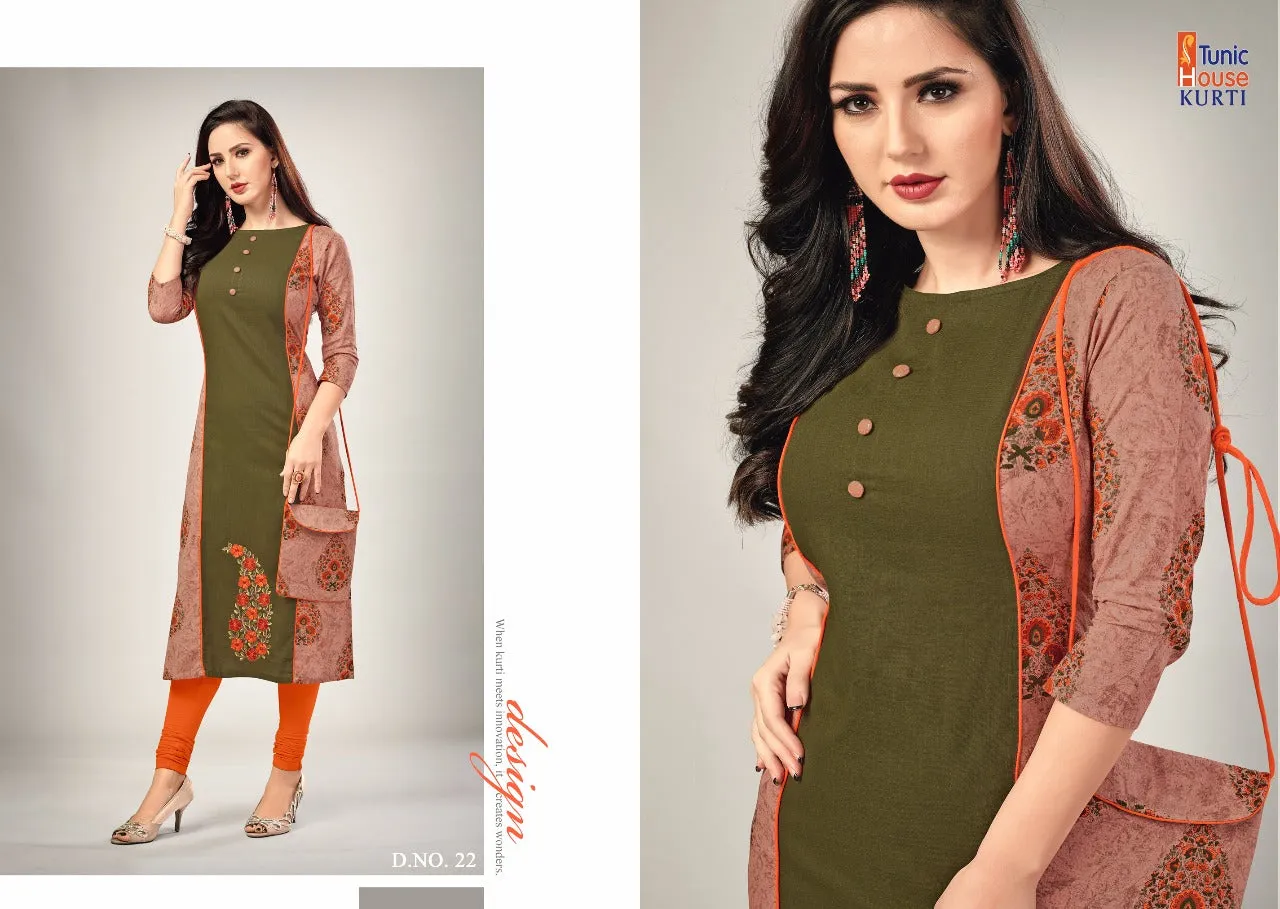 TUNIC HOUSE BRINGS ELEGANCE COTTON KURTI COLLECTION WITH PURSE