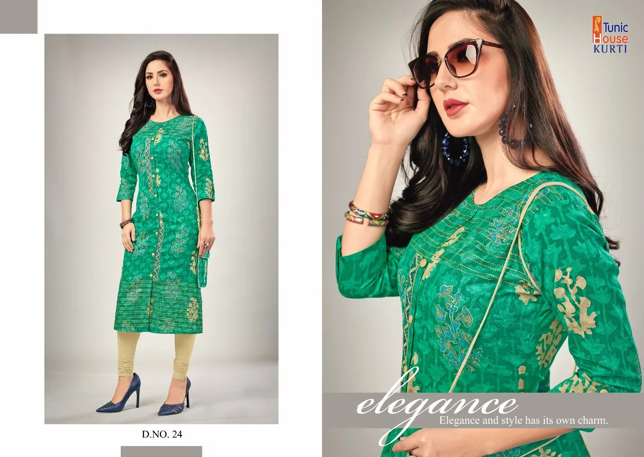 TUNIC HOUSE BRINGS ELEGANCE COTTON KURTI COLLECTION WITH PURSE