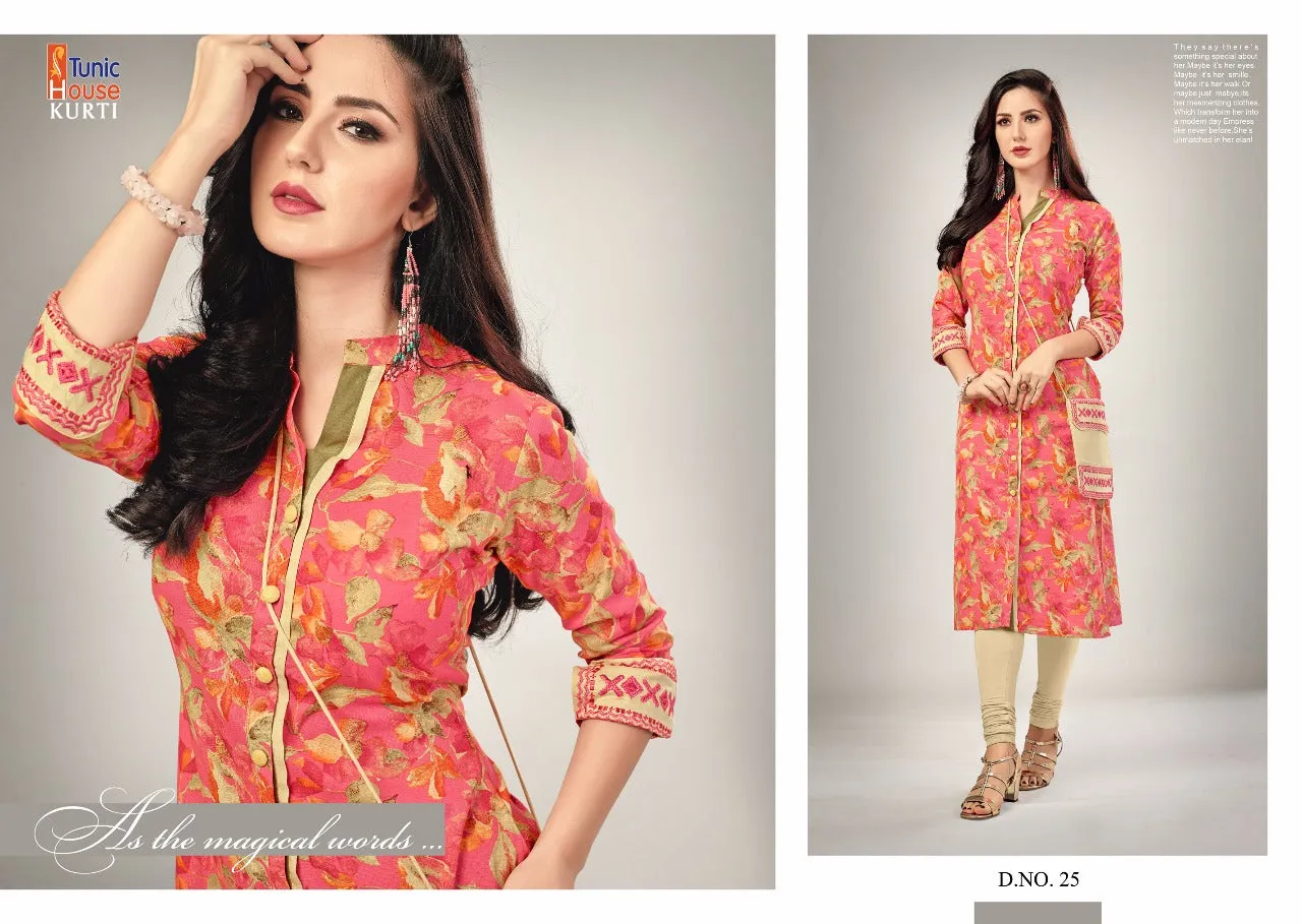 TUNIC HOUSE BRINGS ELEGANCE COTTON KURTI COLLECTION WITH PURSE