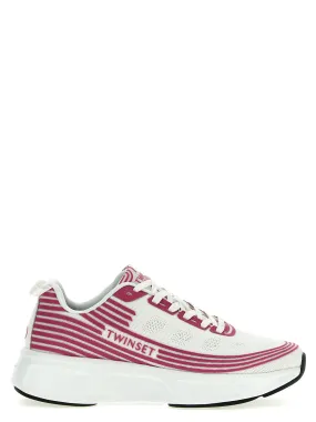 Twin Set    Twin Set Stretch Knit Sneakers