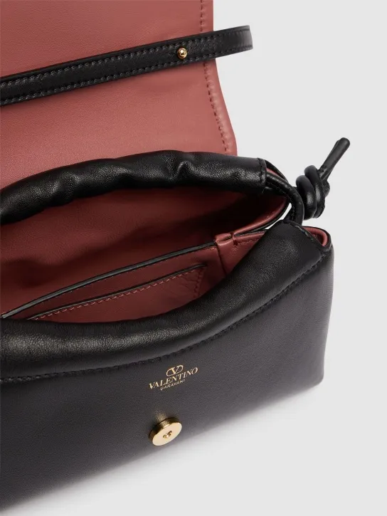 Valentino Garavani   Mini Vlogo leather shoulder bag 