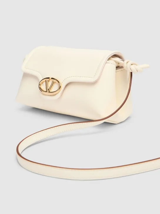 Valentino Garavani   Mini Vlogo leather shoulder bag 