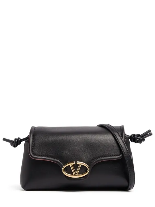 Valentino Garavani   Mini Vlogo leather shoulder bag 