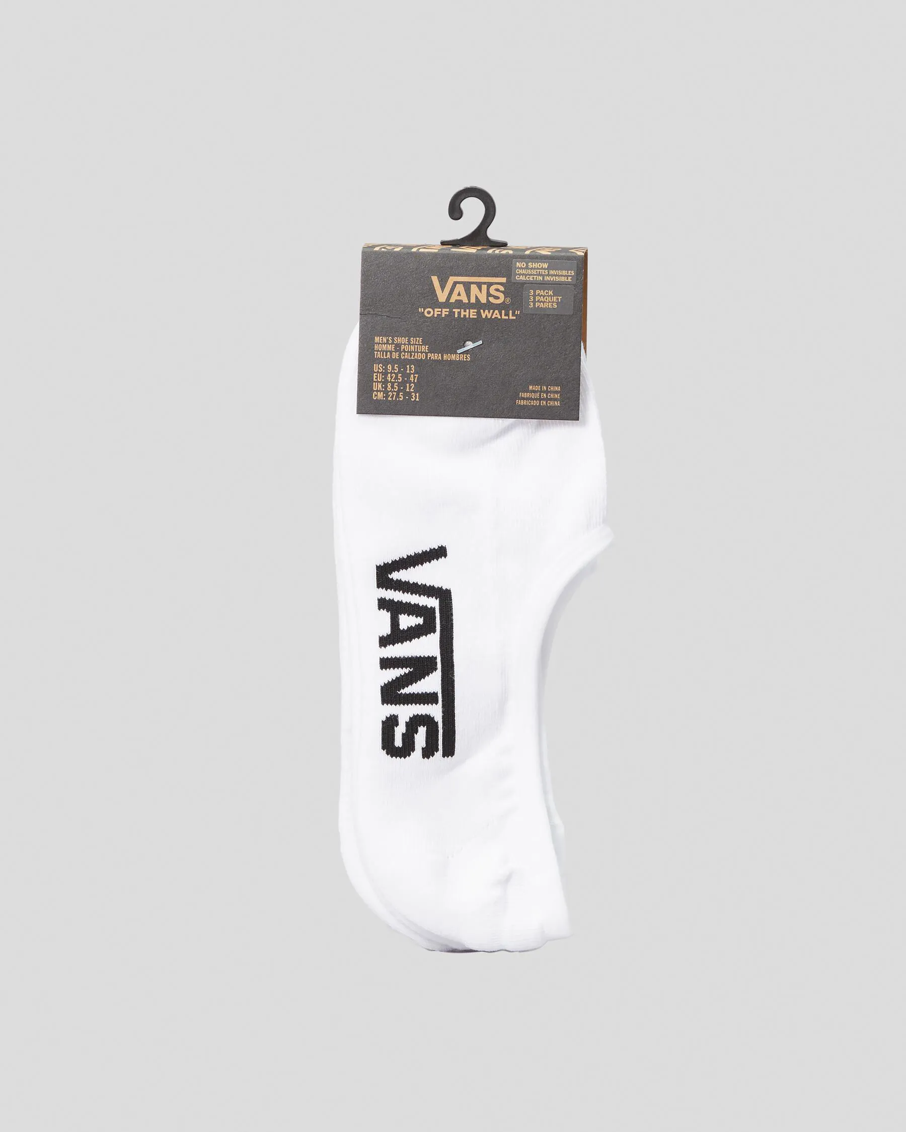 Vans Classic No Show Socks 3 Pack