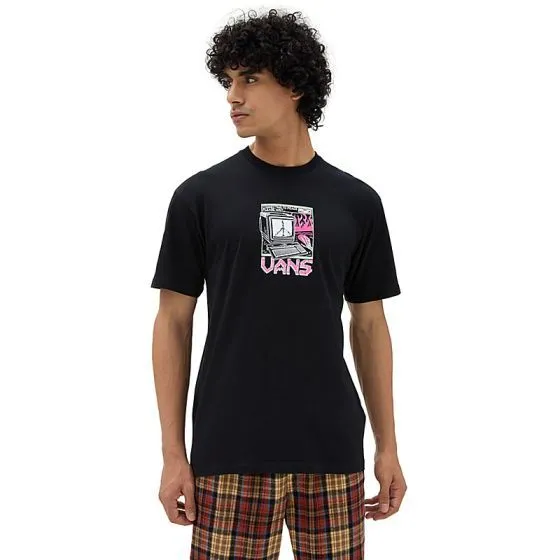 Vans Throwback Peace Machine Mens T-Shirt - Black