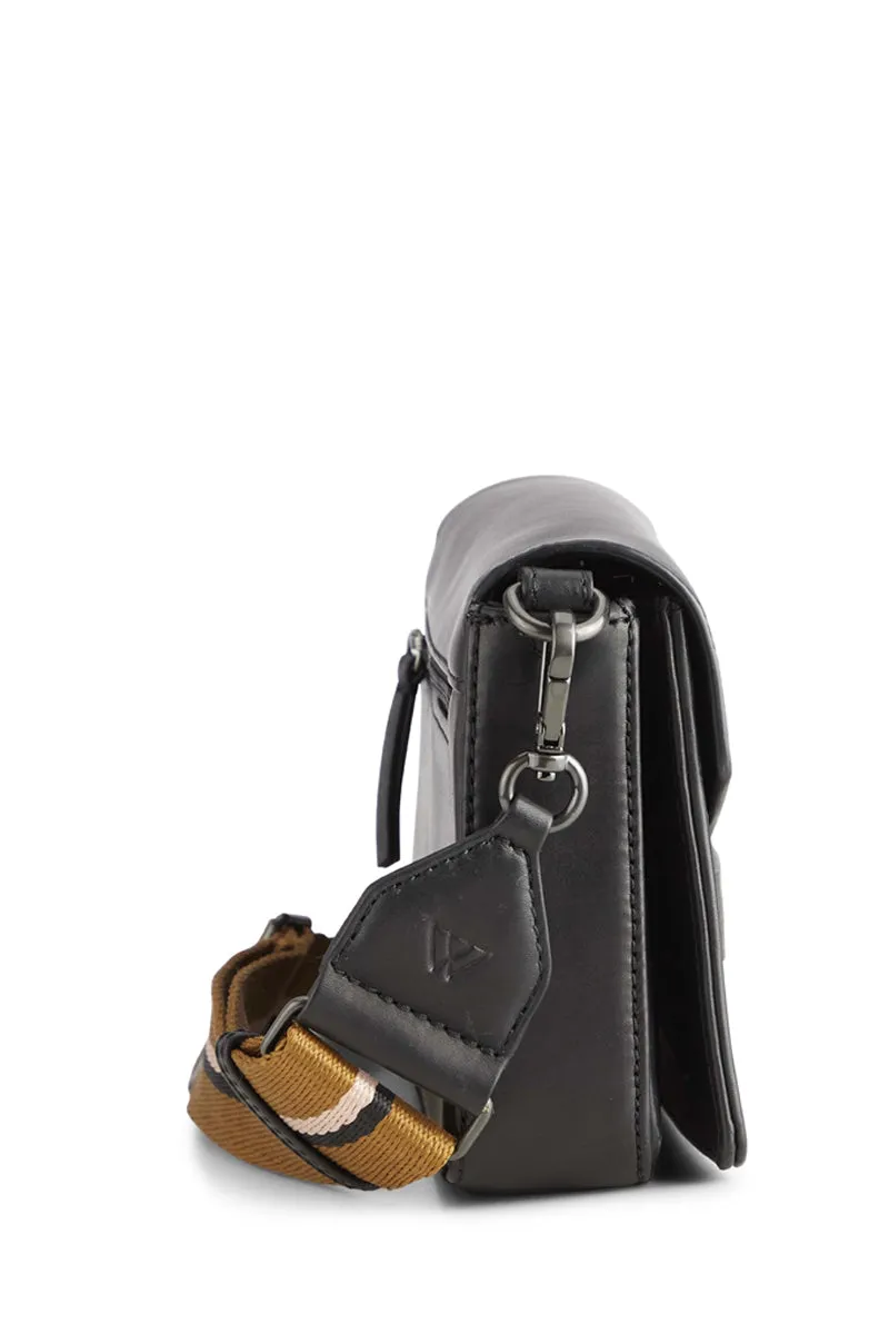 Vanya Guitar Cross. Bag, An | Black and Mustard | Taske fra Markberg