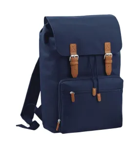 Vintage laptop backpack one size french navy Bagbase