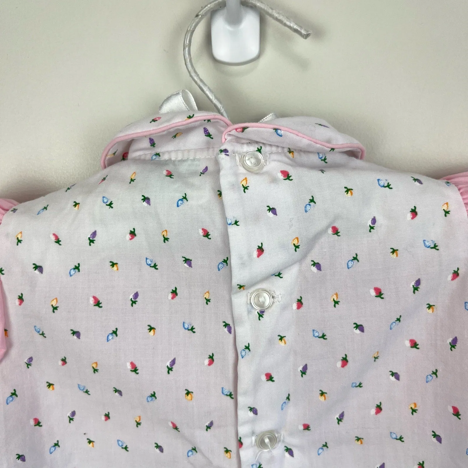 Vintage Tiny Tots Originals Rainbow Rosebud Bubble Romper 3-6 Months