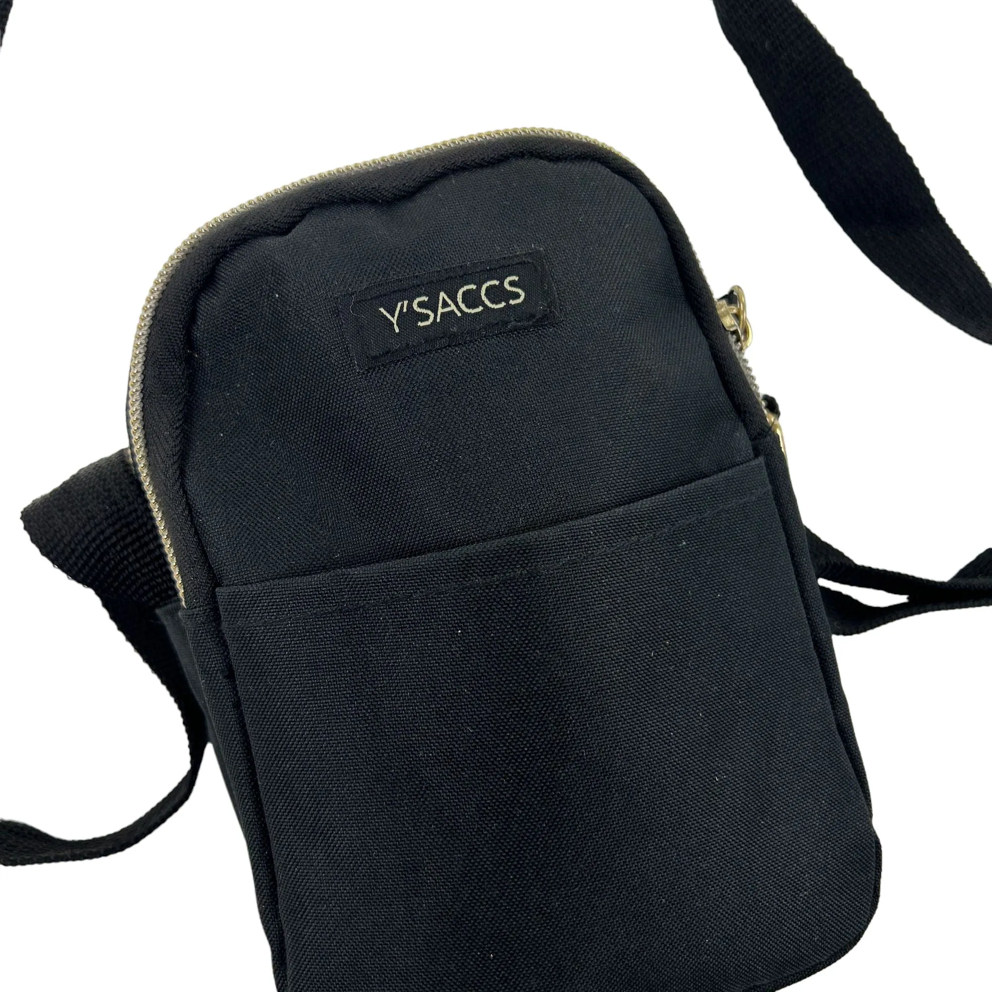 Vintage Y'Saccs By Yohji Yamamoto Black Cross Body Bag Nylon Y2k | Second Wave Vintage