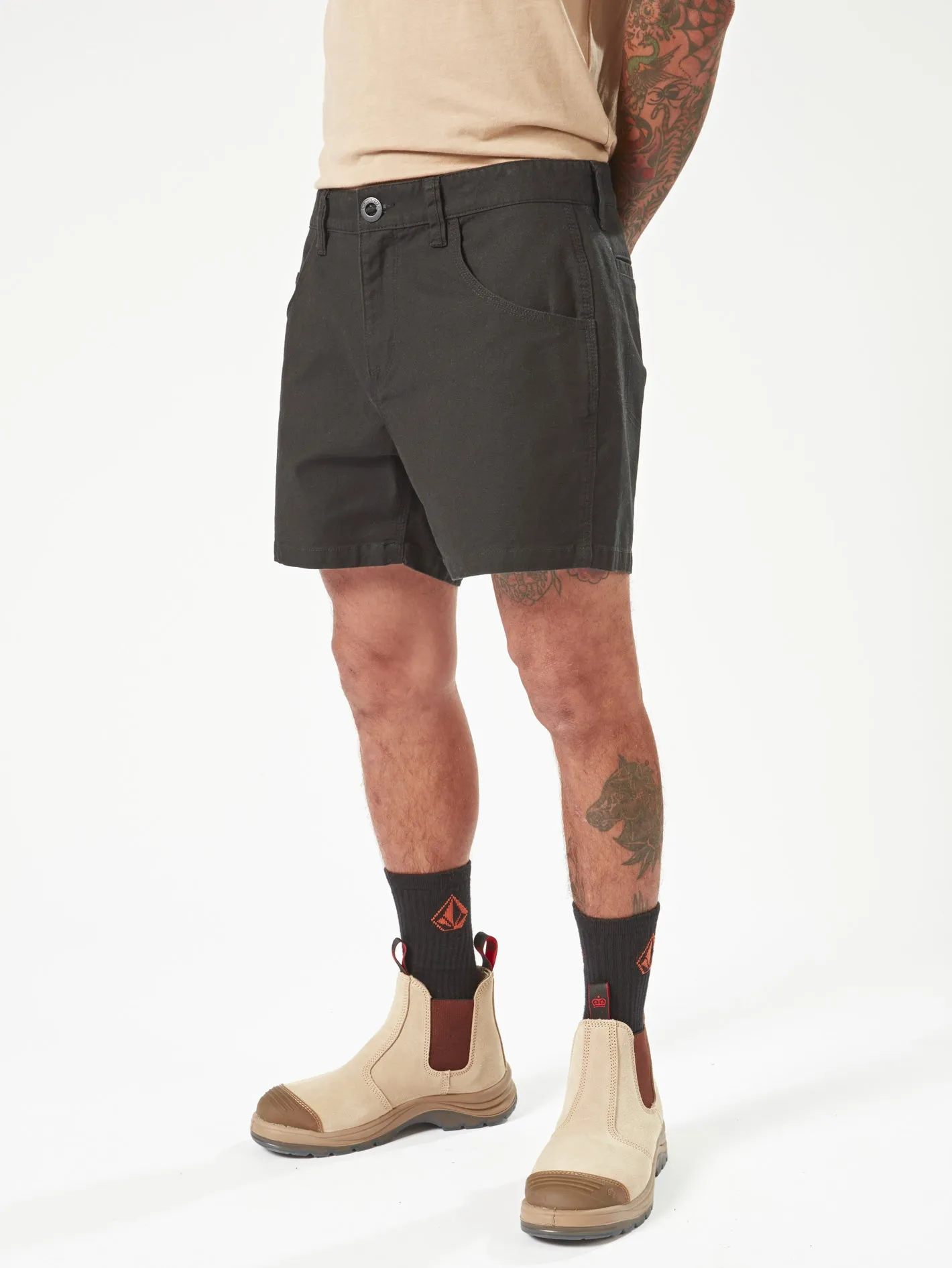 Volcom Workwear Bevel Work Shorts - Black