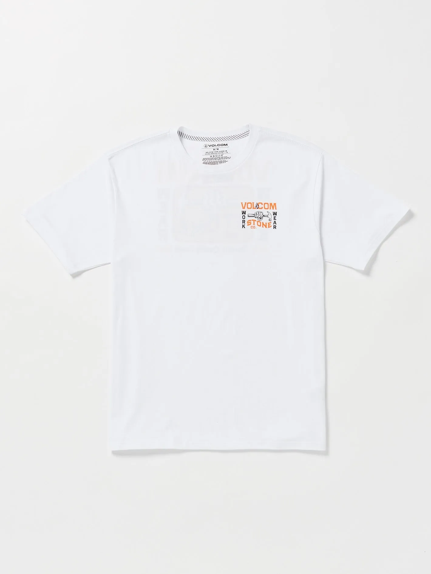 Volcom Workwear Nailed Short Sleeve Tee - White