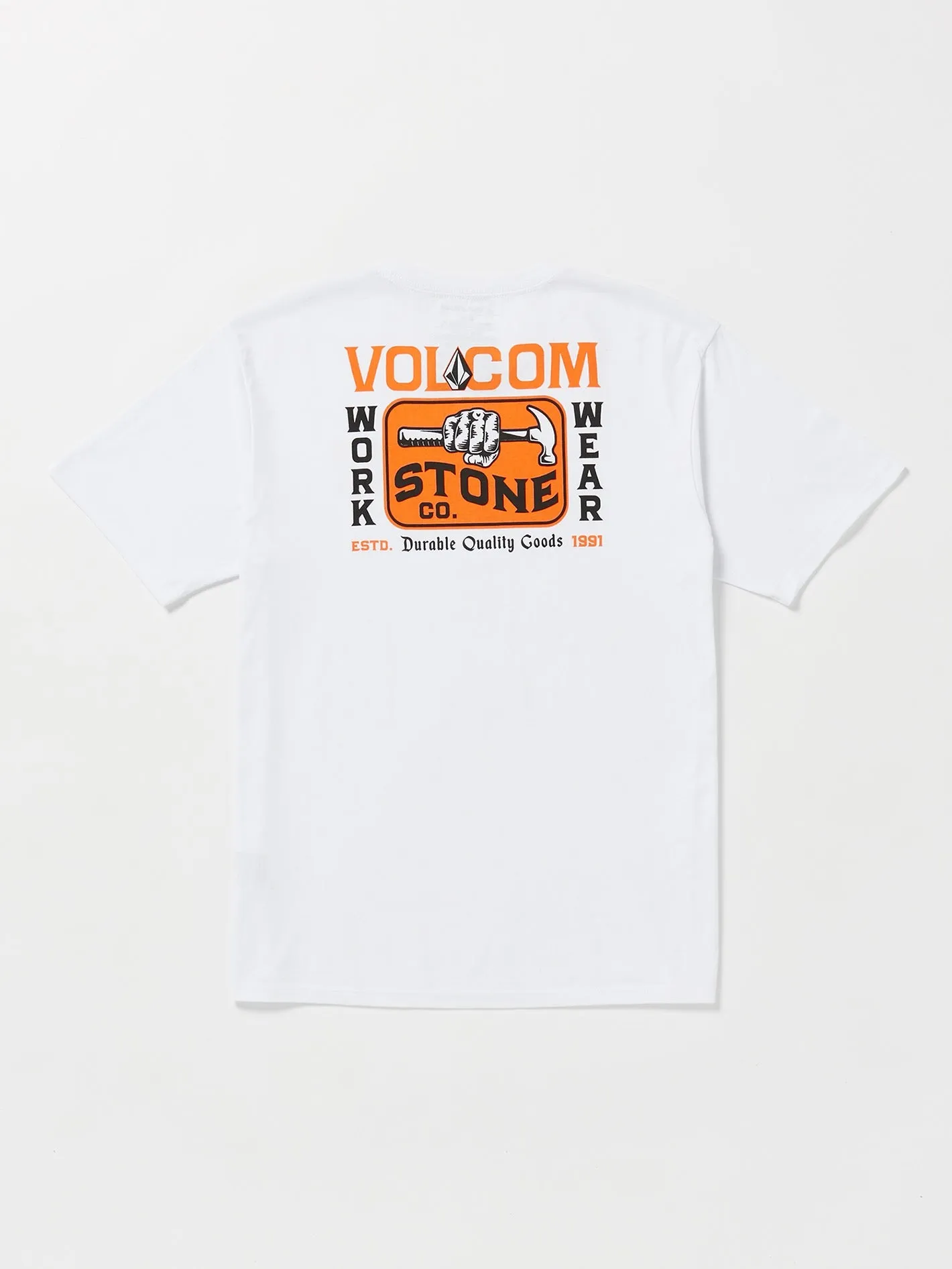 Volcom Workwear Nailed Short Sleeve Tee - White