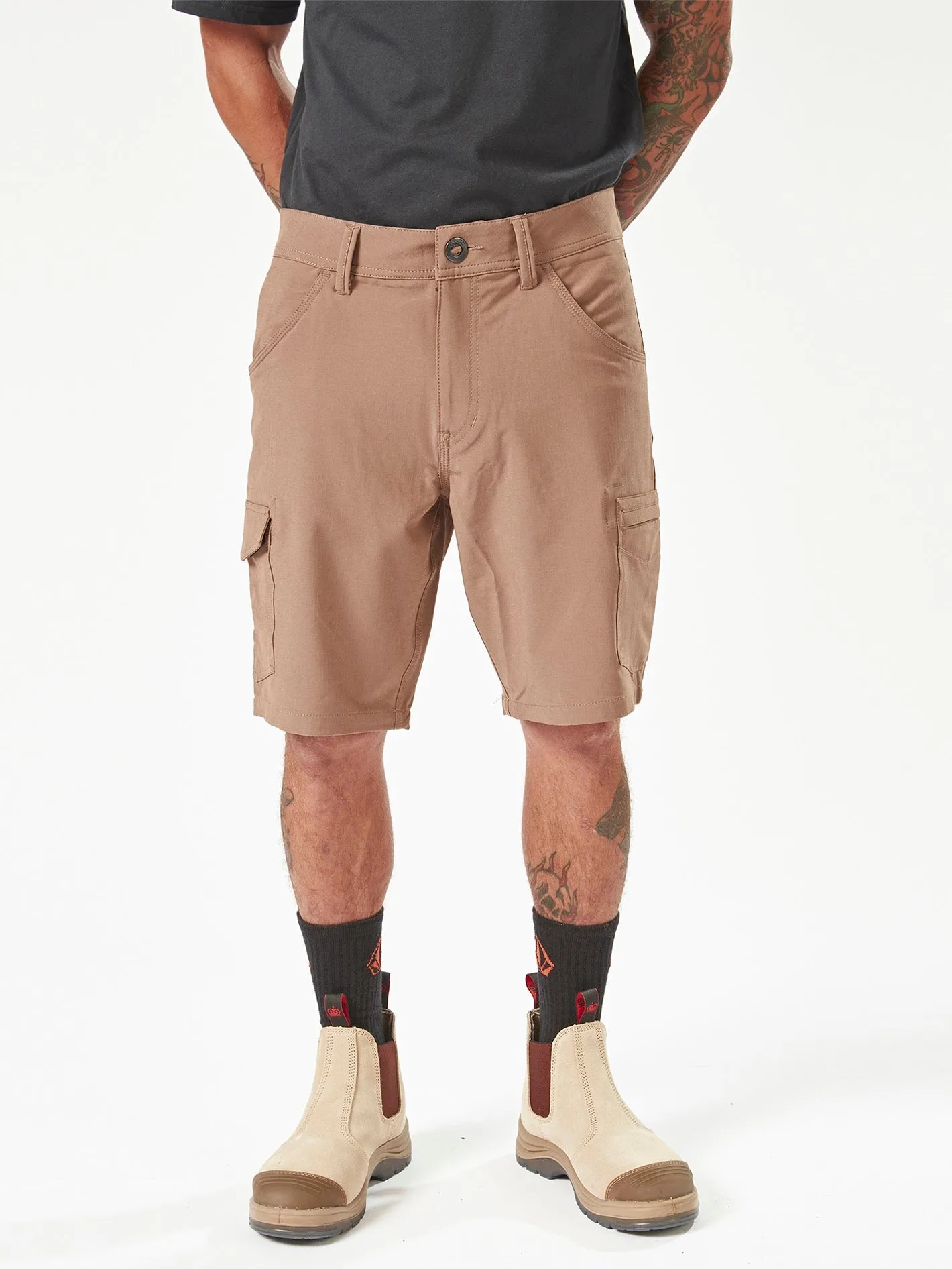 Volcom Workwear Slab Hybrid Shorts - Brindle