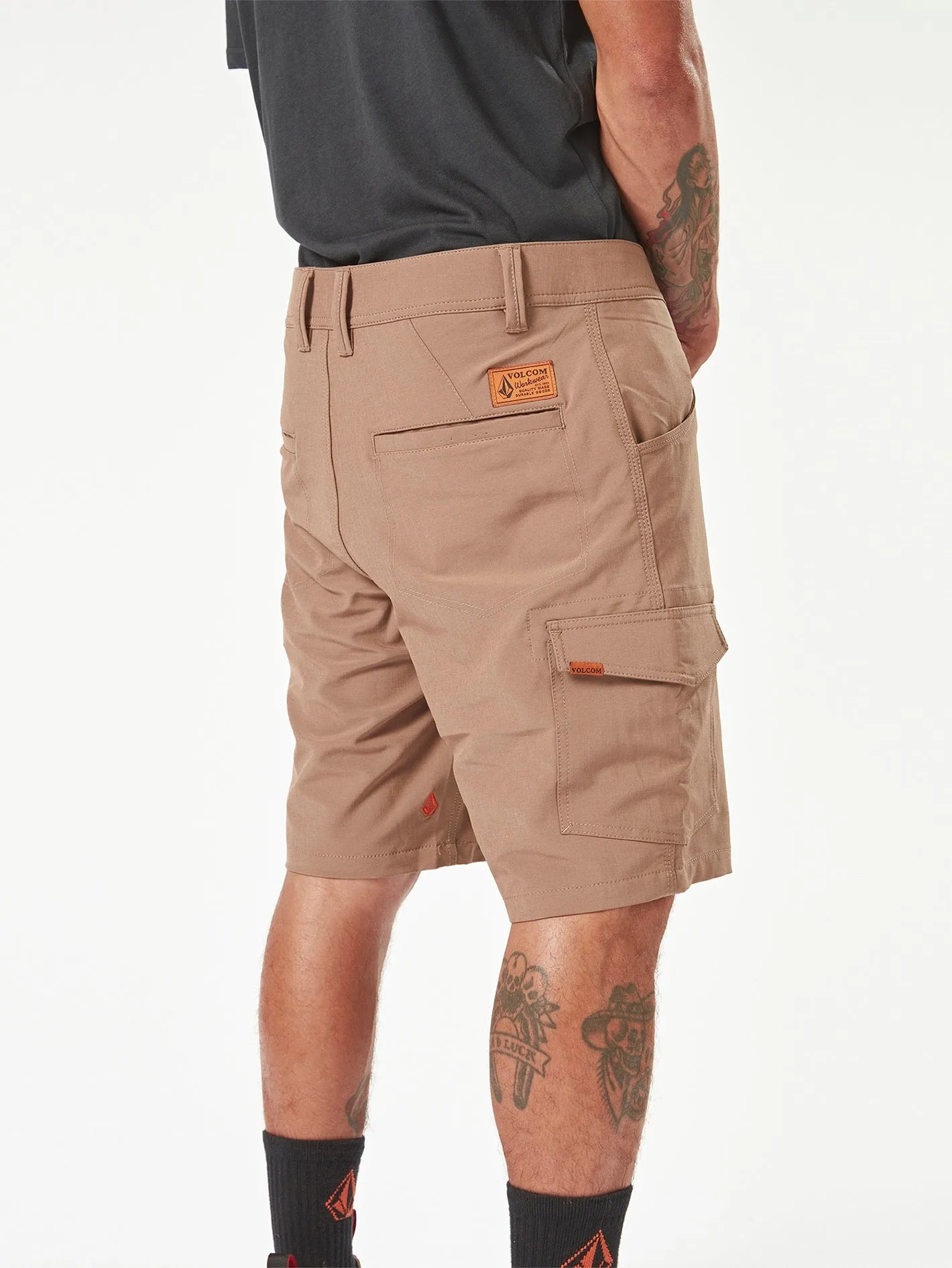 Volcom Workwear Slab Hybrid Shorts - Brindle