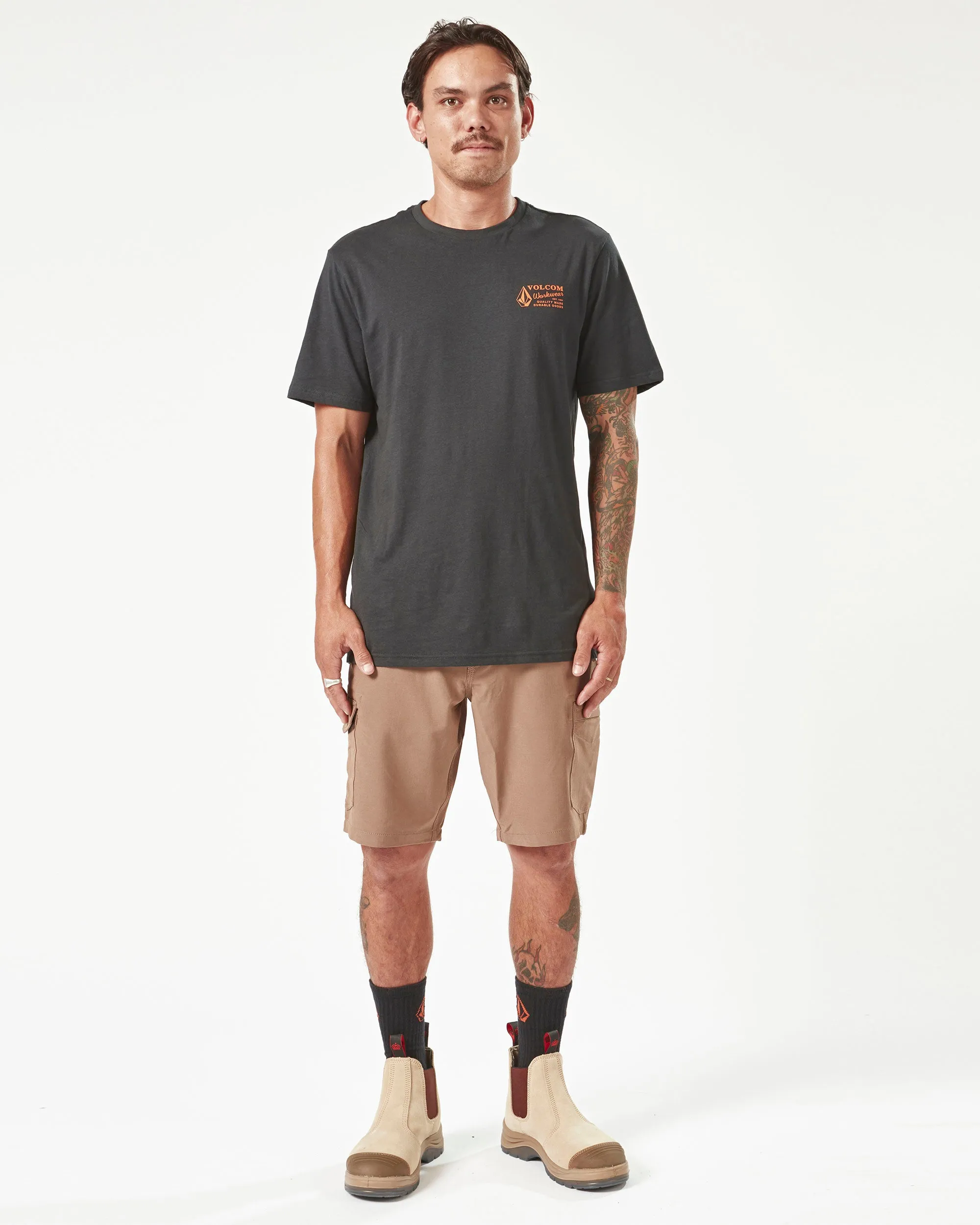 Volcom Workwear Slab Hybrid Shorts - Brindle