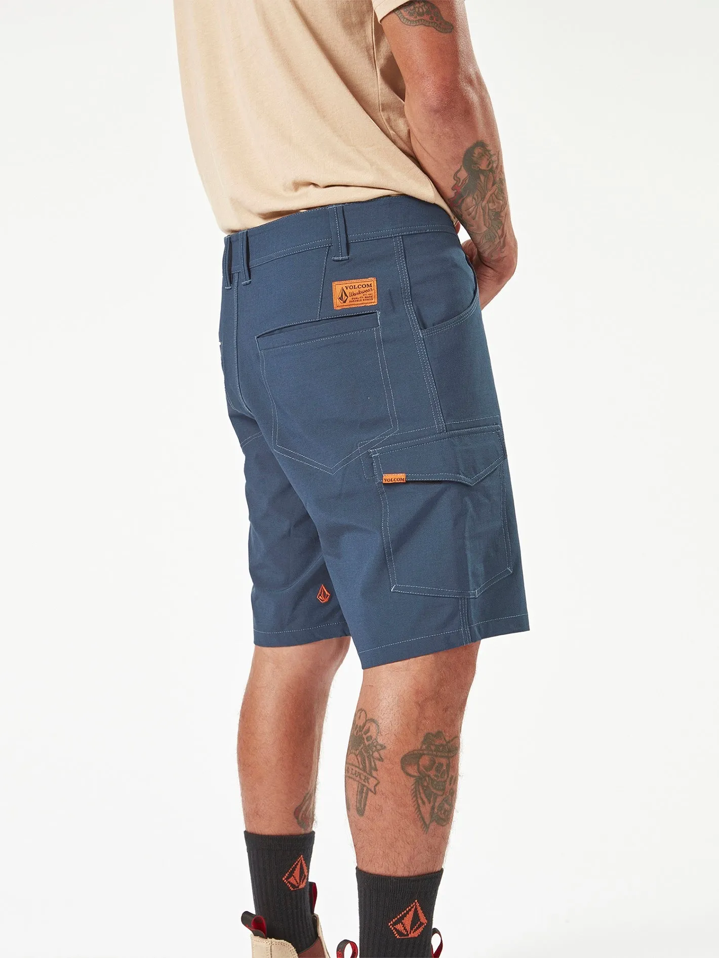 Volcom Workwear Slab Hybrid Shorts - Navy