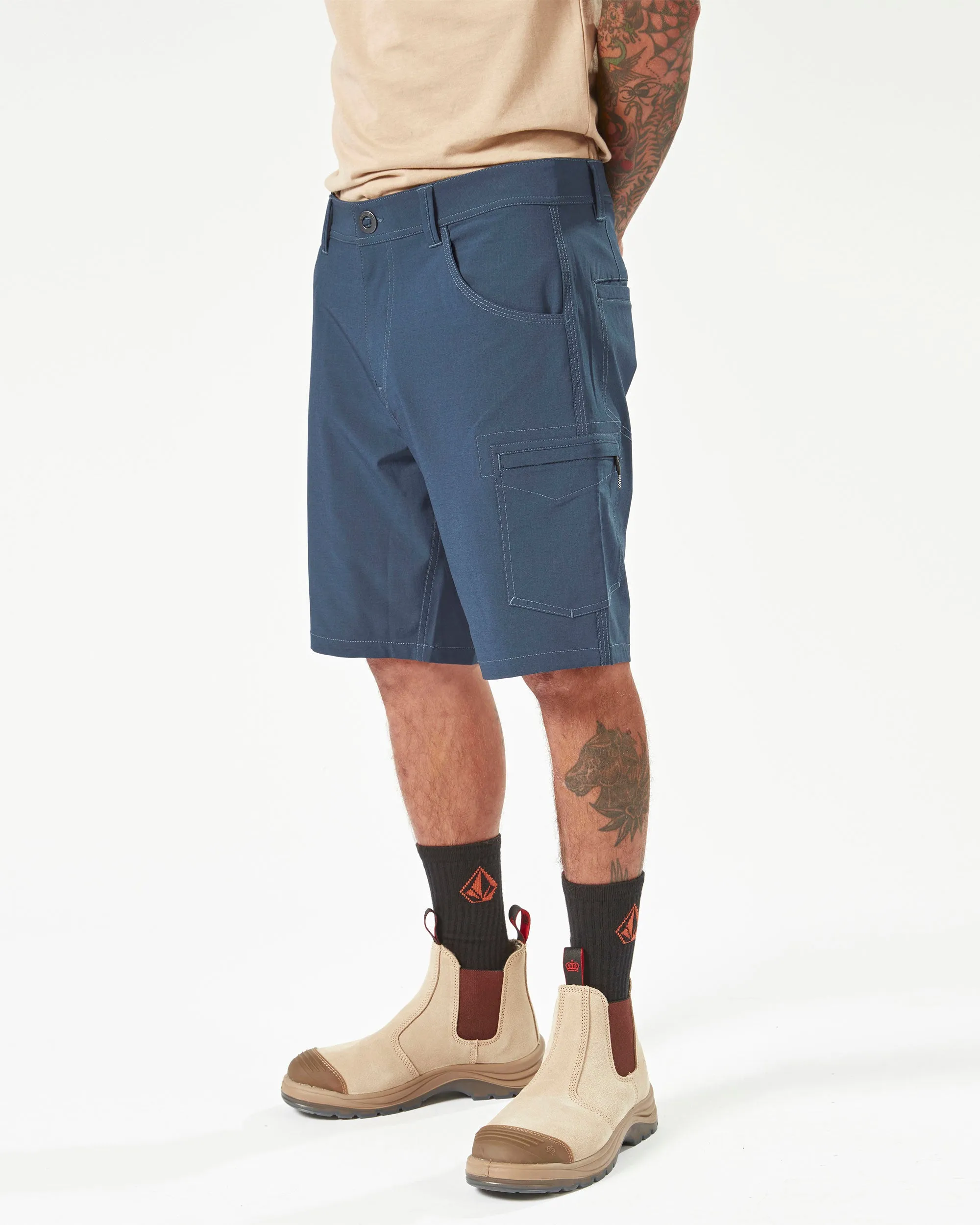 Volcom Workwear Slab Hybrid Shorts - Navy