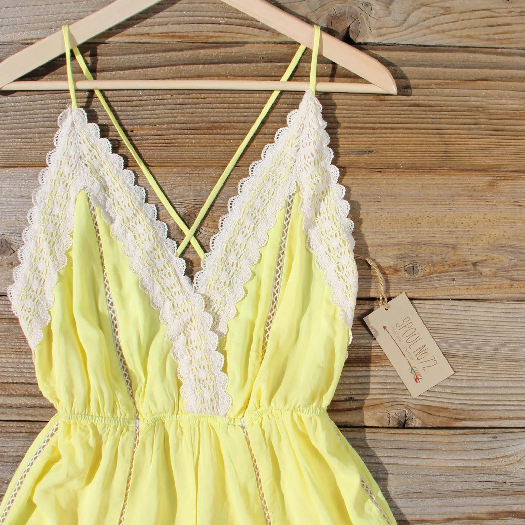 Whiskey & Rye Romper in Yellow