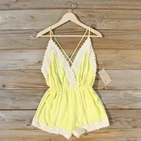 Whiskey & Rye Romper in Yellow