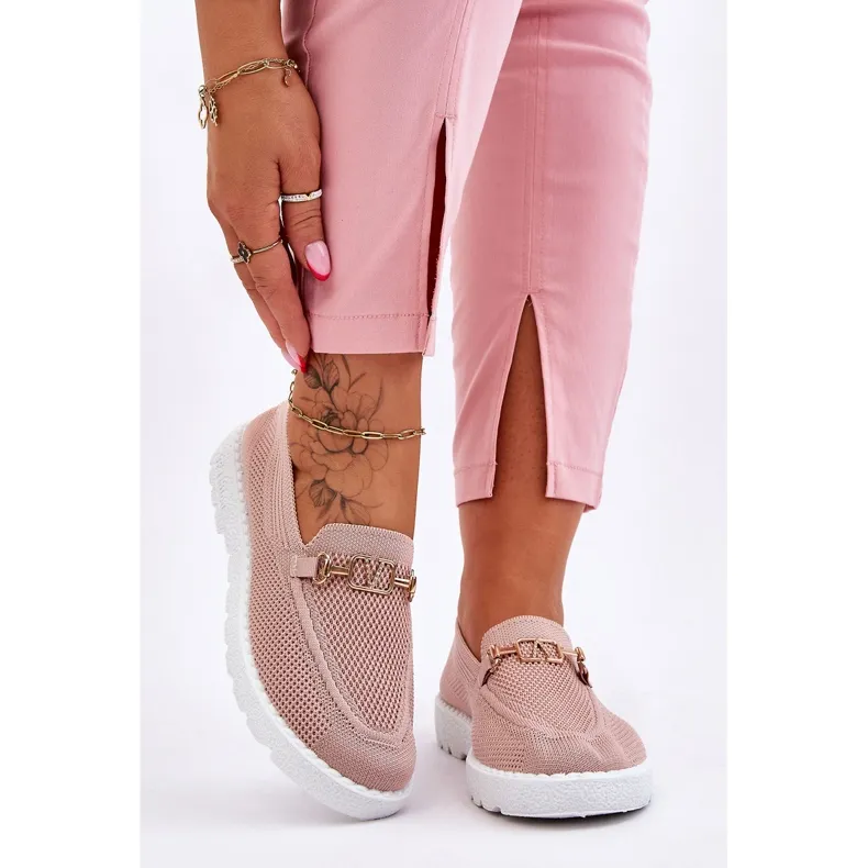 Women's Slip-On Embellished Sneakers Pink Alena