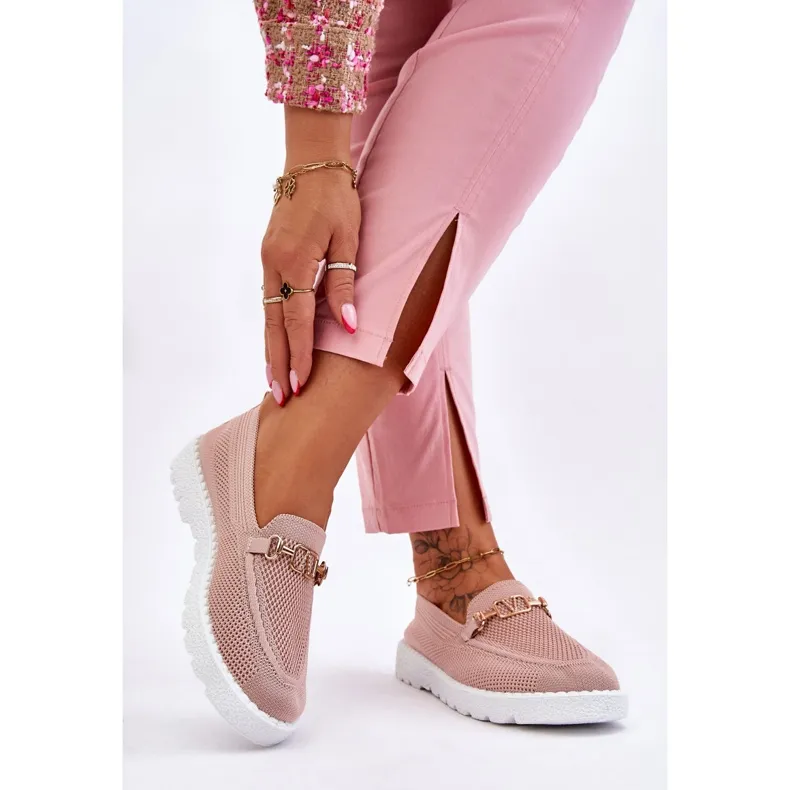 Women's Slip-On Embellished Sneakers Pink Alena