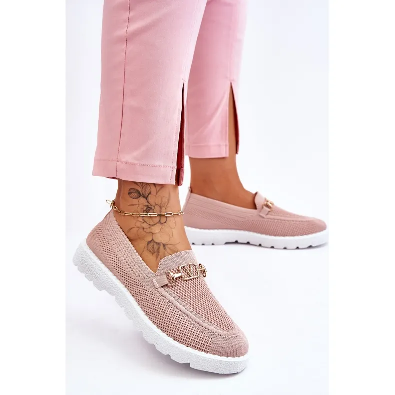 Women's Slip-On Embellished Sneakers Pink Alena