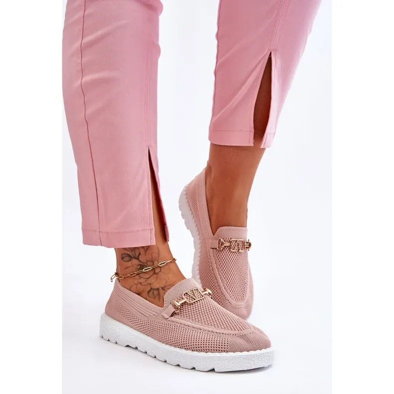 Women's Slip-On Embellished Sneakers Pink Alena