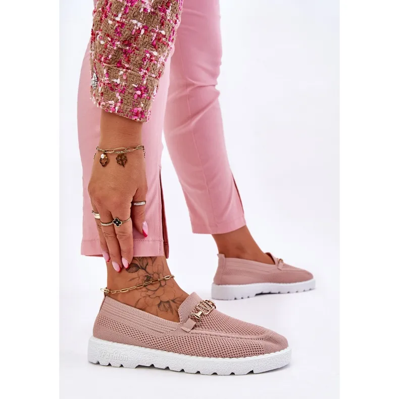 Women's Slip-On Embellished Sneakers Pink Alena