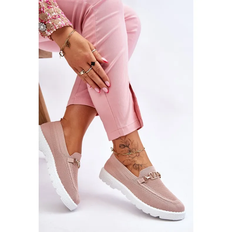 Women's Slip-On Embellished Sneakers Pink Alena